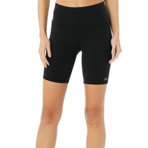 Alo high waisted biker shorts s black gently used